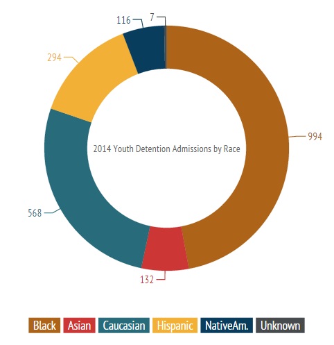 2014 Detention Admissions by Race