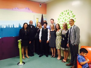Dedicated members of King County Juvenile Court, the Prosecuting Attorney's Office and the Department of Judicial Administration celebrate the opening of the new FIRS Center.